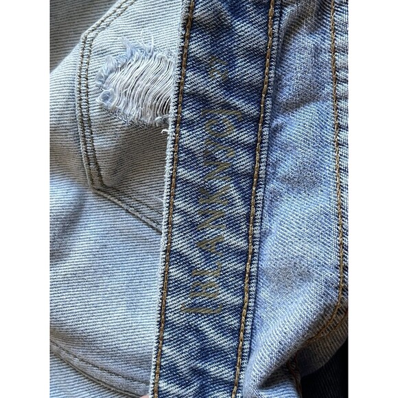 BlankNYC Size 27 Cut Off Jean Shorts Blue Jean Shorts Frayed & Distressed J20 - Picture 6 of 9